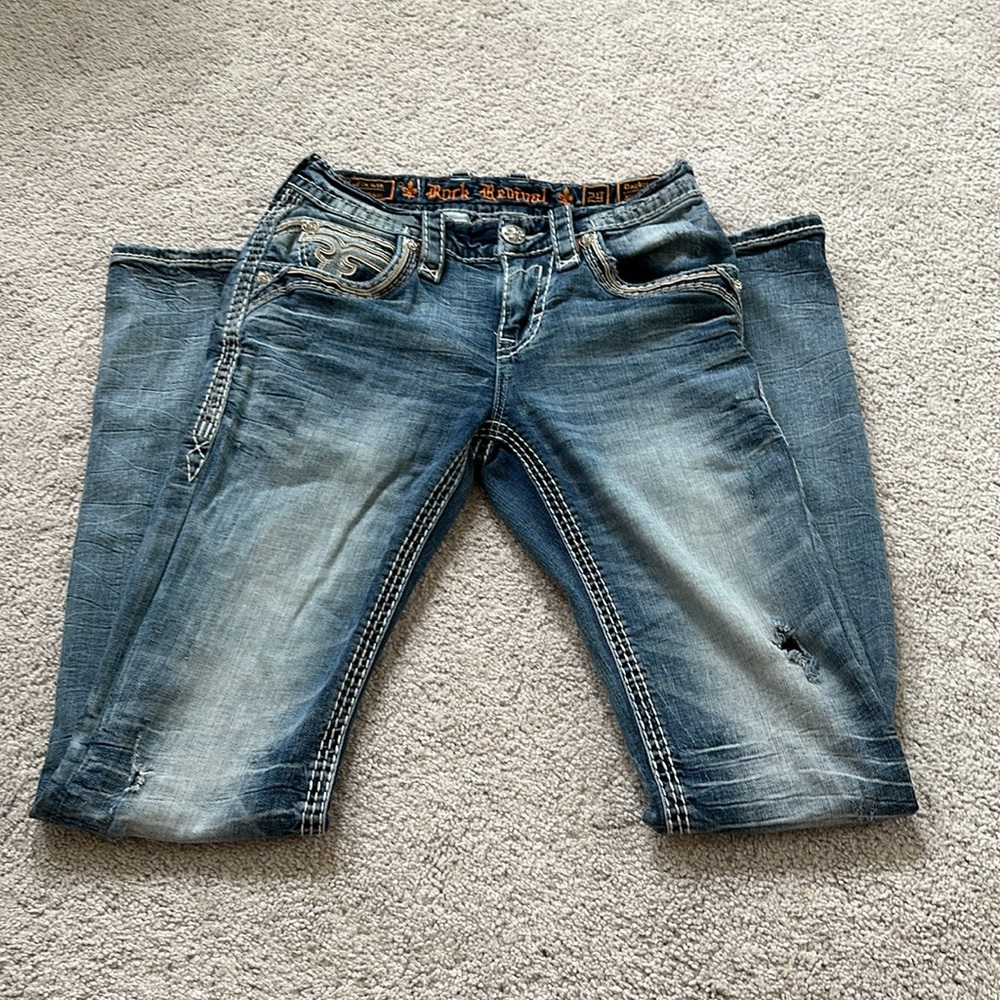 Men’s Rock Revival Jeans- Daybreak, Slim Boot